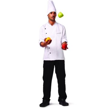 מכנס כותנה שחור עם גומי warker L 7