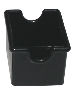 מחזיק שקיות סוכר פלסטיק שחור