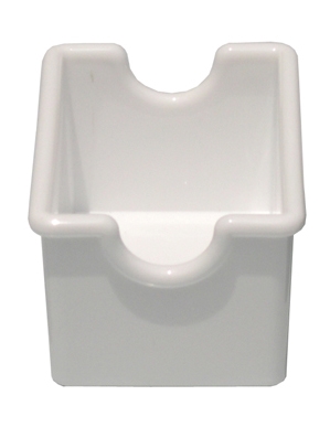 מחזיק שקיות סוכר פלסטיק לבן 3