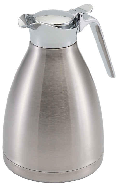 טרמוס הגשה נירוסטה 1 ליטר+לחצן מהודר 3