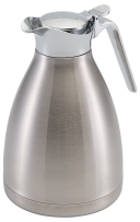 טרמוס הגשה נירוסטה 1 ליטר+לחצן מהודר