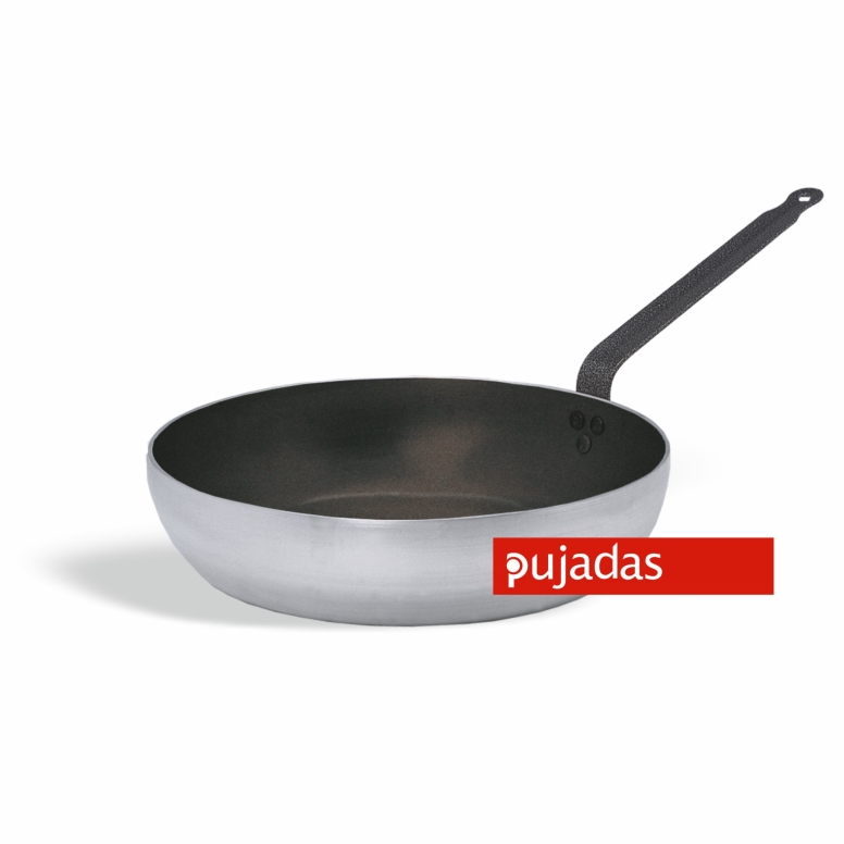 מחבת 24 ס"מ  אלומי' עמוקה לרטבים מקצועי נון סטיק PUJADAS (ציפוי טפלון) PU 3