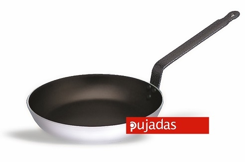 מחבת אלומיניום 28 ס"מ אינדוקציה טפלון ידית שחורה PUJADAS PRO 3