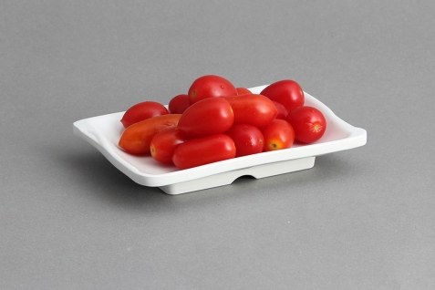 צלחת מלבנית 14X10 ס"מ מלמין לבן EFAY 5