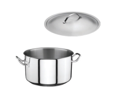 MPC-סיר נירוסטה 28 נמוך גובה 12 ס"מ 7.5 ליטר ECONOMY מתאים לאינדוקציה  b-m-d