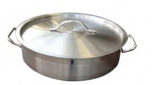 סוטאז נירוסטה 32 -2 ידיות ECONOMY גובה 8 ס"מ 6 ליטר  b-m-d