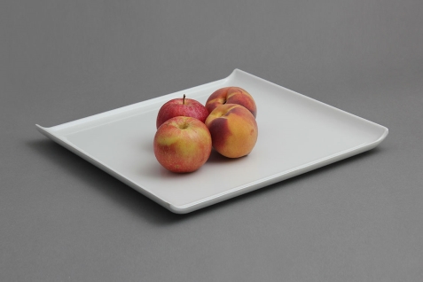 מגש נובל 30X30X2.5 מלמין לבן EFAY 5