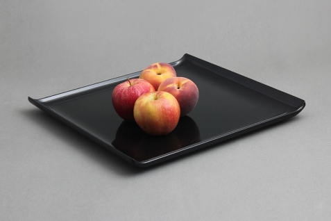 מגש נובל 30X30X2.5 מלמין שחור EFAY 5