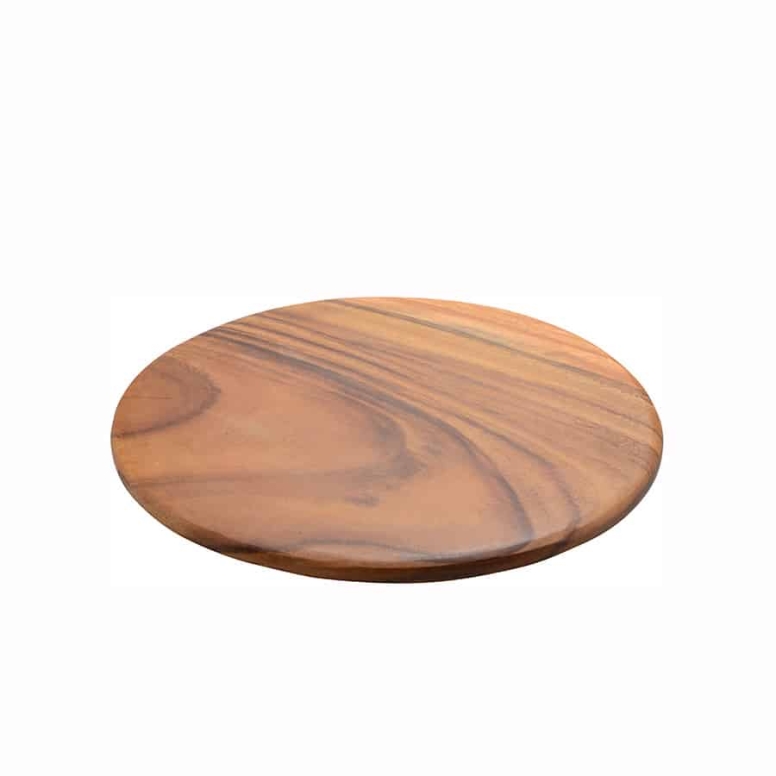 קרש עץ הגשה עגול 35 ס"מ חום כהה עובי 1.8 ס"מ 3