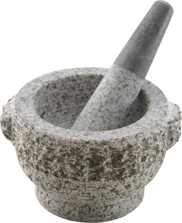 מכתש ועלי גרניט גביע מחוספס 15X9ס"מ 3