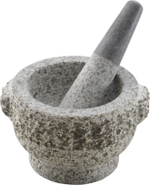 מכתש ועלי גרניט גביע מחוספס 15X9ס"מ