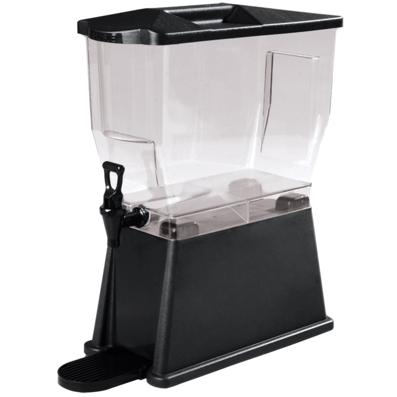 דיספנסר לשתייה שקוף  פרימיום  פוליקרבונט בסיס שחור 11 ליטר CARLISLE 3