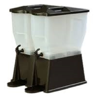 דיספנסר לשתייה אקונומי בסיס שחור פוליפרופילן כפול 11X2 ליטר CARLISLE 3