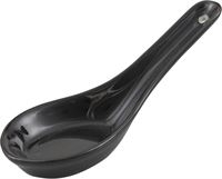 כף מרק סיני פורצלן שחור JAGUAR