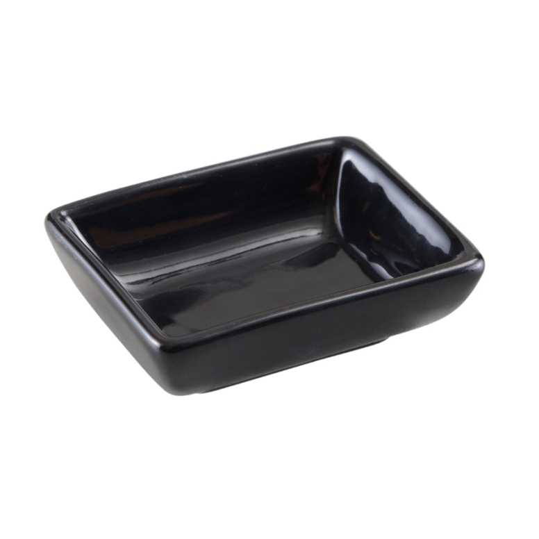 חמאון פורצלן שחור מלבני 5/6 ס"מ JAGUAR 3