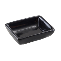 חמאון פורצלן שחור מלבני 5/6 ס"מ JAGUAR