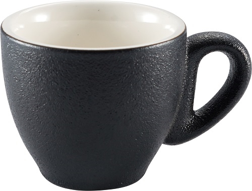 ספל אספרסו עגול 8CL פורצלן שחור מחוספס JAGUAR 3