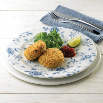 צלחת 27.6 ס"מ פרח כחול CHURCHILL VINTAGE PRAGUE ROSE 5