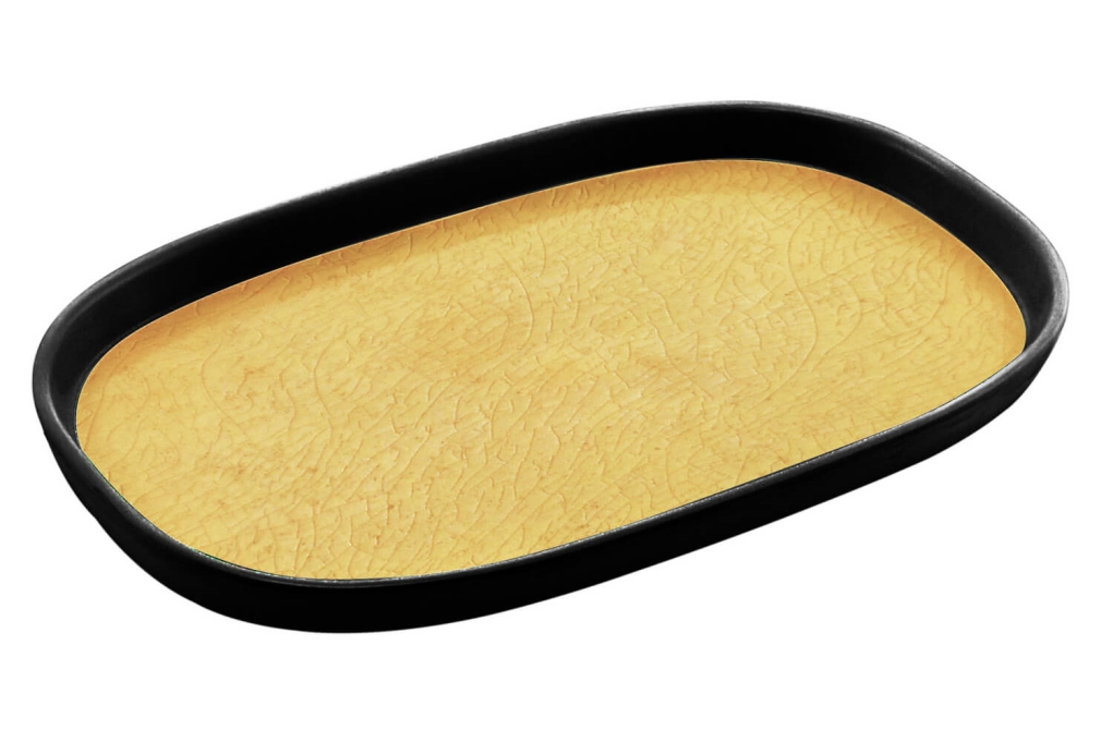 מגש גסטרונום 1/3-20 קפסול חרדל/שחור מלמין Efay 3