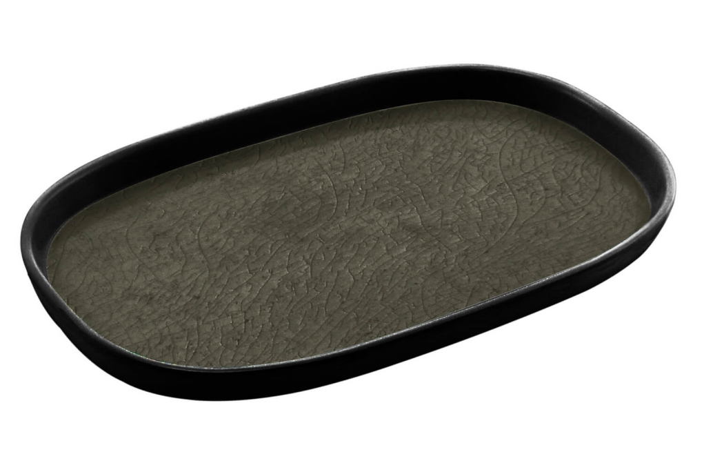 מגש גסטרונום 1/3-20 קפסול אפור/שחור מלמין Efay 3