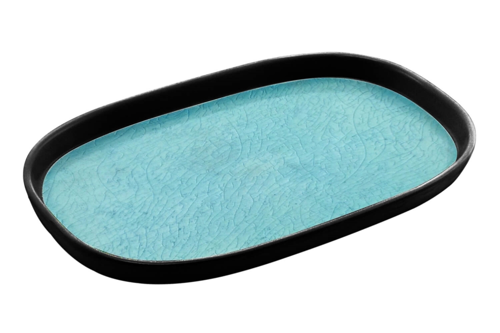 מגש גסטרונום 1/4-20 קפסול תכלת/שחור מלמין EFAY 3