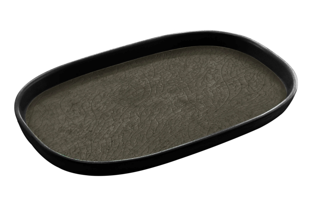 מגש גסטרונום 1/4-20 קפסול אפור/שחור מלמין Efay 3