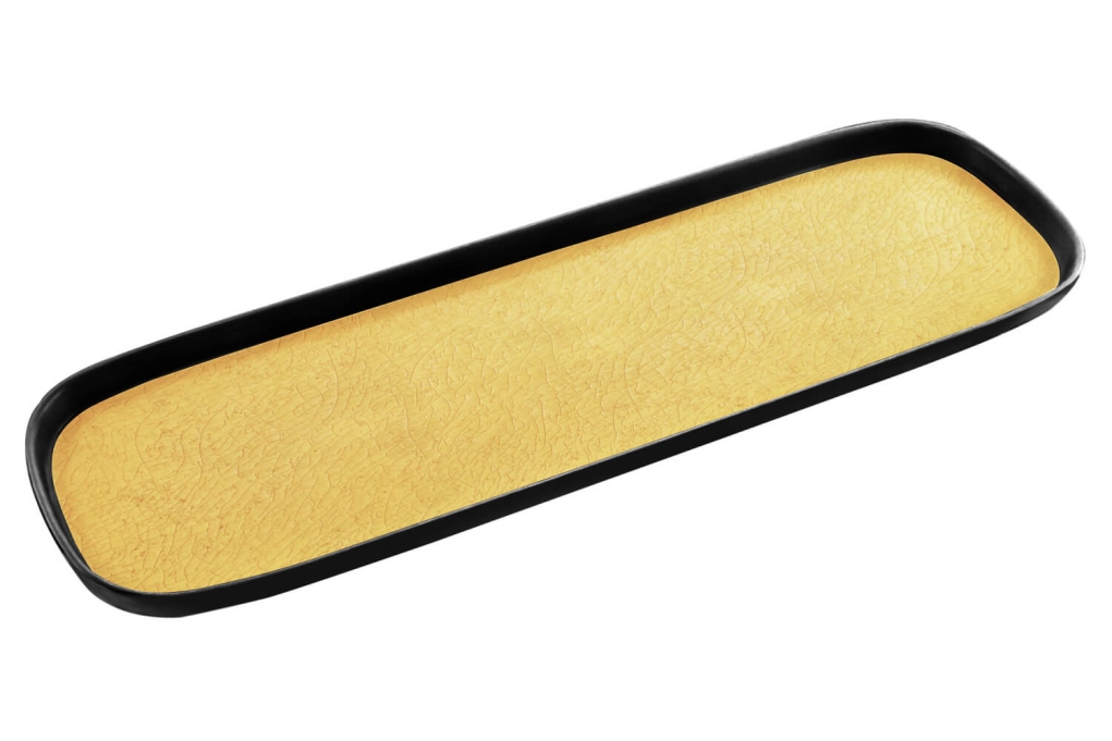 מגש גסטרונום 2/4-20 קפסול חרדל/שחור מלמין 3