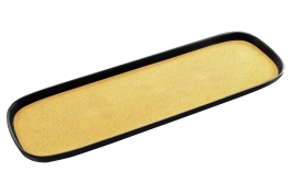 מגש גסטרונום 2/4-20 קפסול חרדל/שחור מלמין