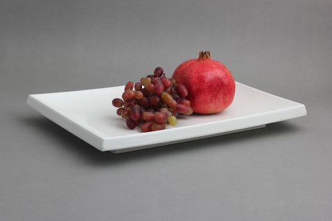 צלחת לסושי 27X39.5 מלמין לבן EFAY 5