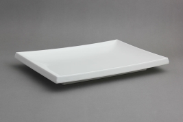 צלחת לסושי 27X39.5 מלמין לבן EFAY