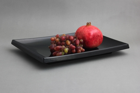 צלחת לסושי 27X39.5 מלמין שחור EFAY 5