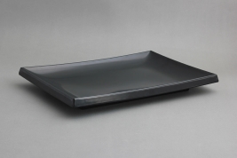 צלחת לסושי 27X39.5 מלמין שחור EFAY