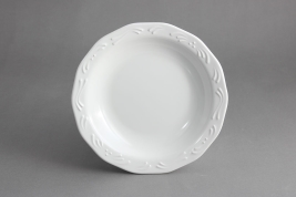 צלחת עמוקה אמבו 22.6 ס"מ מלמין לבן EFAY