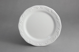 צלחת אמבו 22 ס"מ מלמין לבן EFAY