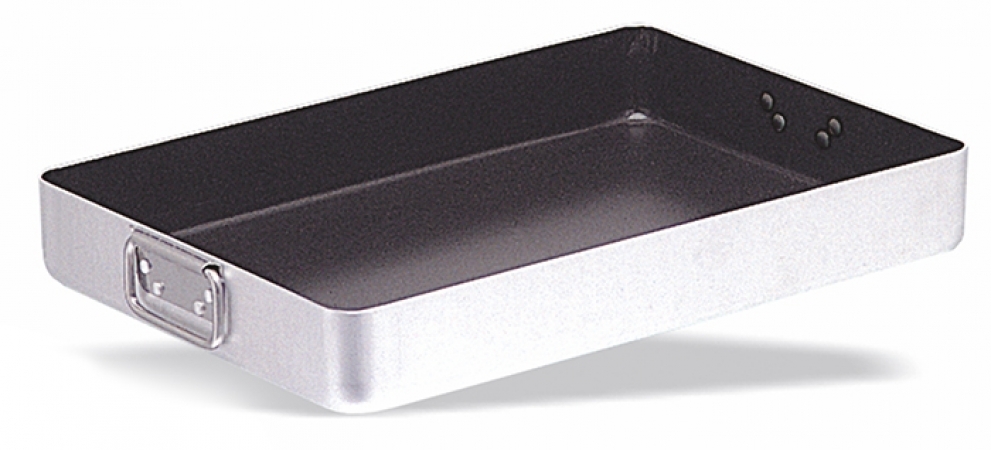 רוסטר אלומיניום ציפוי טפלון 60/40 ס"מ גובה 9 ס"מ ידיות נופלות ALUPRO PUJADAS 3