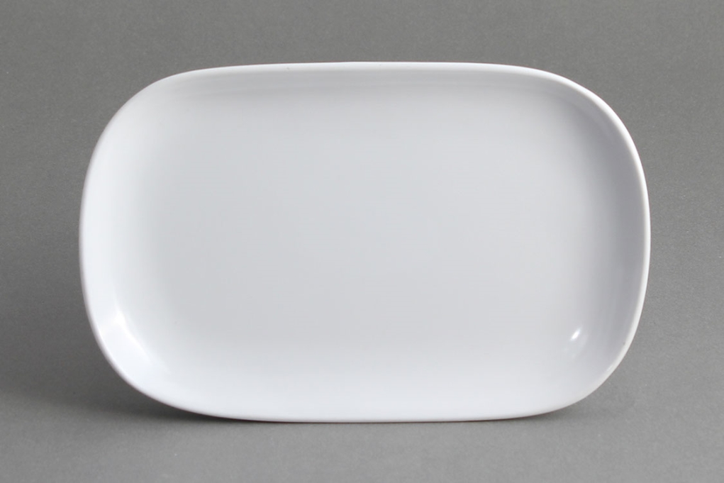 צלחת מלבנית 14X21 ס"מ מלמין לבן EFAY 3