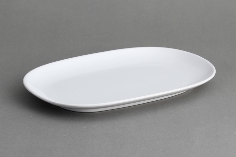 צלחת מלבנית 19X27 ס"מ מלמין לבן EFAY 5