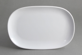 צלחת מלבנית 19X27 ס"מ מלמין לבן EFAY