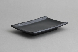 צלחת במבוק EFAY לסושי 11.5X17 מלמין שחור EFAY