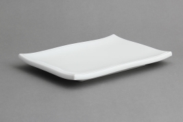 מגש לסושי דק 1X20.5X14 מלמין לבן EFAY