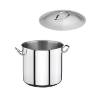 סיר נירוסטה 50 גבוה גובה 50 ס''מ 100 ליטר ECONOMY מתאים לאינדוקציה כולל מכסה  SS201 b-m-d