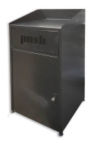 "נטו"-פח "מק" 60/60 גובה 120 ס"מ שחור - כולל אשפתון "נטו"