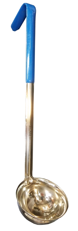 מצקת 9 ס"מ ECONOMY  יחידה אחת ידית כחולה  0.18 ליטר 3