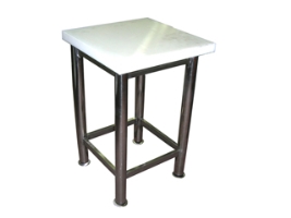 שולחן קצבים/מעמד לבוצ'ר בלוק 50/50 גובה 80 + לוח אוקולן 50/50/5 ס"מ