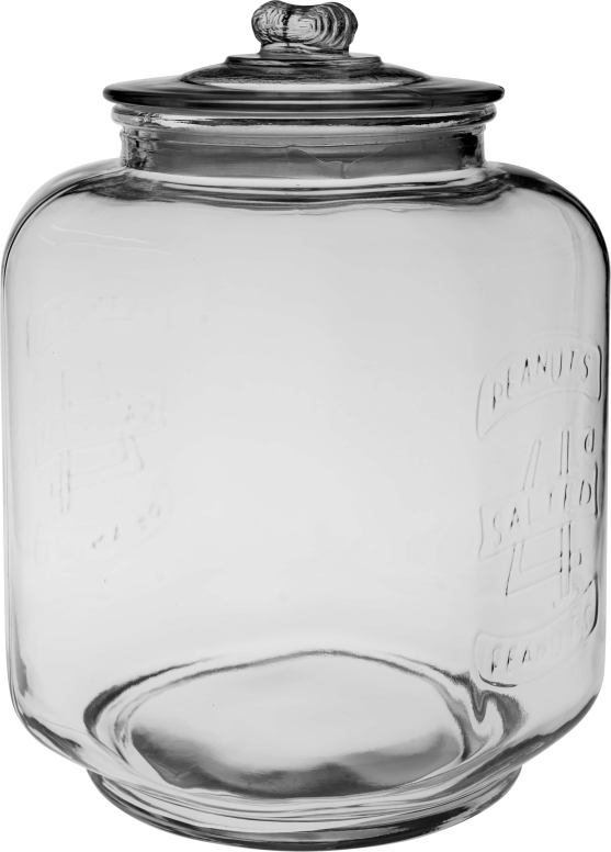 צנצנת מתומנת מכסה זכוכית 5.4 ליטר CUTTERPEELER 1/6 3