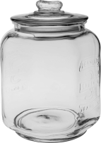 צנצנת מתומן מכסה זכוכית 3.3 ליטר CUTERPEELER 1/6