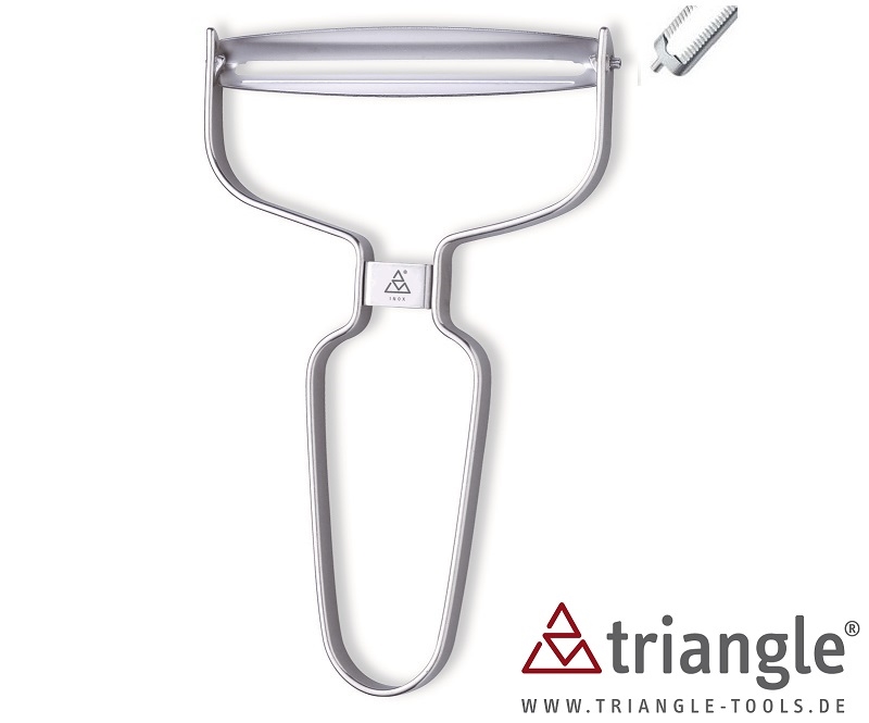 מקלף/קולפן 90 Y רחב משונן נירוסטה Triangle 3