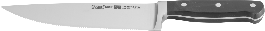 סכין שף משונן מחוזק 20ס"מ CutterPeeler Diamond Steel 3