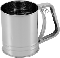 נפה קפיץ משולשת לקמח נירוסטה 12.5 ס"מ