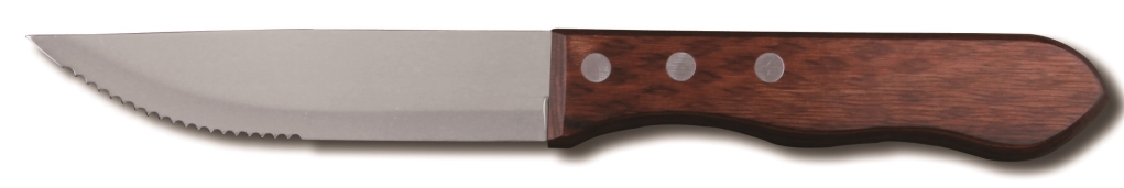 סכין סטייק ג'מבו ידית עץ קטרפילר 3